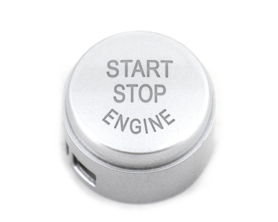 Botão Start Stop Cinza Brilhante BMW Série 1 2 3 5 6 7 X1 X2 X3 X4 X5 X6 F21 F22 F10 F11 - GTD Car Parts