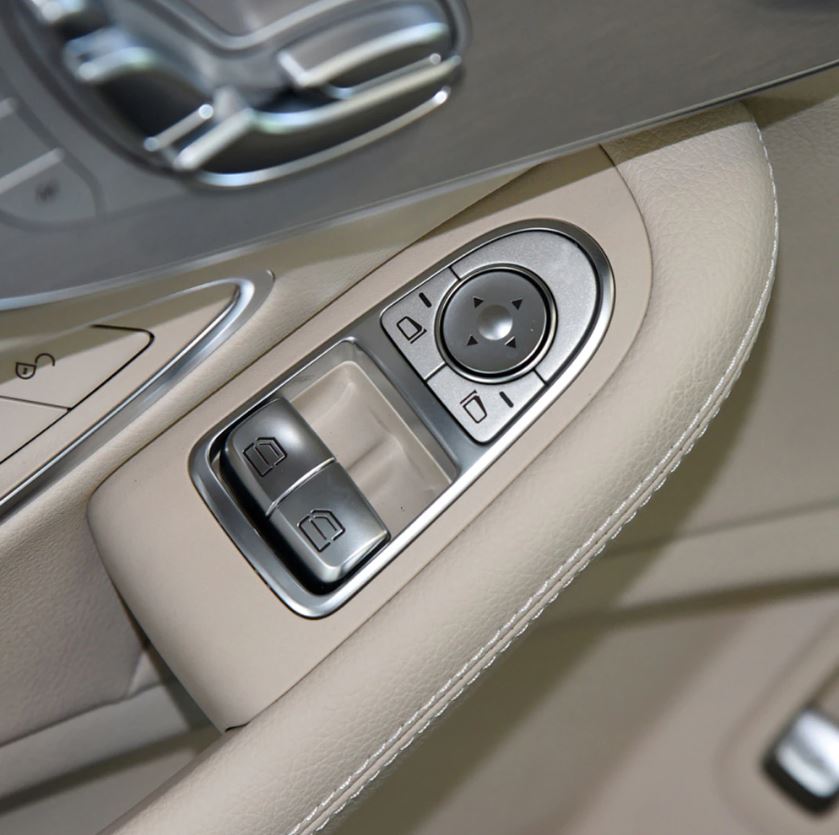 Comutador Vidros Condutor Bege Mercedes - Benz Classe C W205 2015 - 2021 C/ Esp. Rebatível - GTD Car Parts