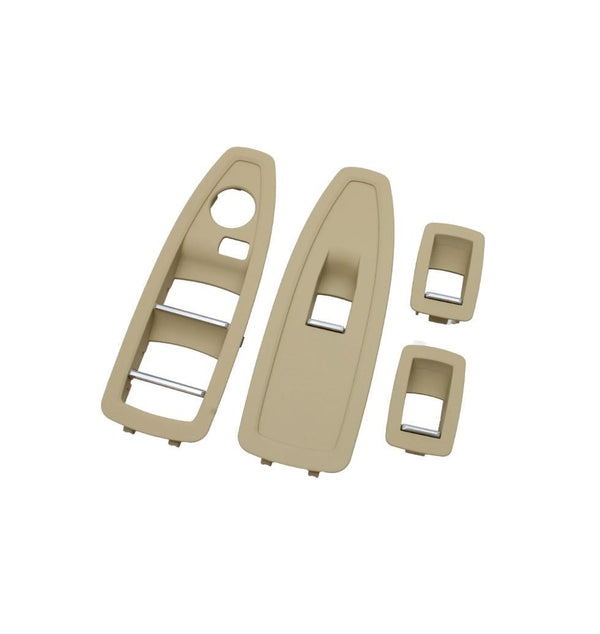 Pack 4 Molduras Vidros Bege BMW Série 1/3/4 F20 F30 F36 S/ Esp. Rebatíveis - GTD Car Parts