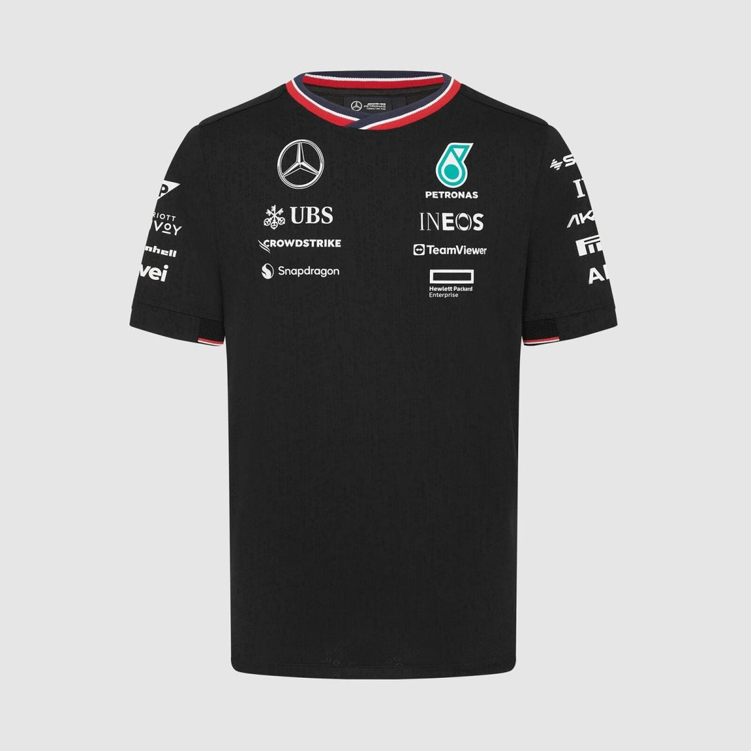 T - Shirt Mercedes AMG F1 Preta 2024 - Mercedes AMG Petronas Motorsport