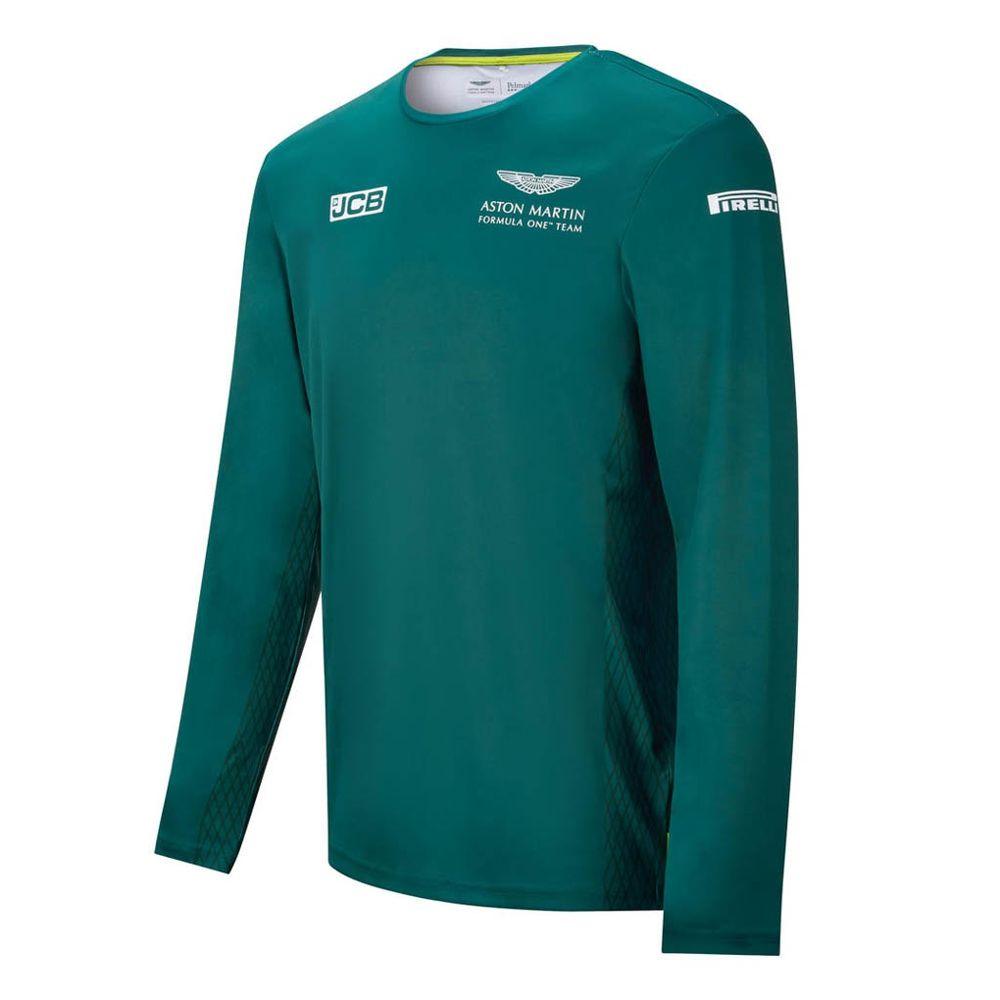 T-Shirt Aston Martin F1 Long Sleeve Equipa Verde - Aston Martin Racing